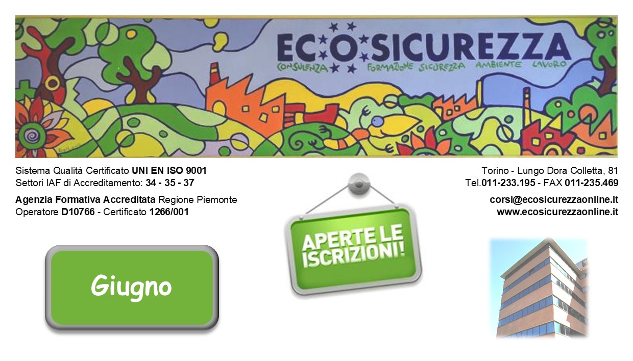 Scopri di più sull'articolo CORSI ECOSICUREZZA GIUGNO 2025