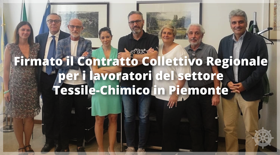 Scopri di più sull'articolo Firmato il Contratto Collettivo Regionale per i lavoratori del settore Tessile-Chimico in Piemonte